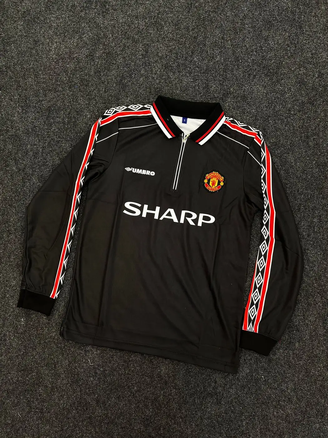 MANCHESTER UNITED BECKHAM RETRO EMBROIDERY FUL SLEEVE JERSEY 1