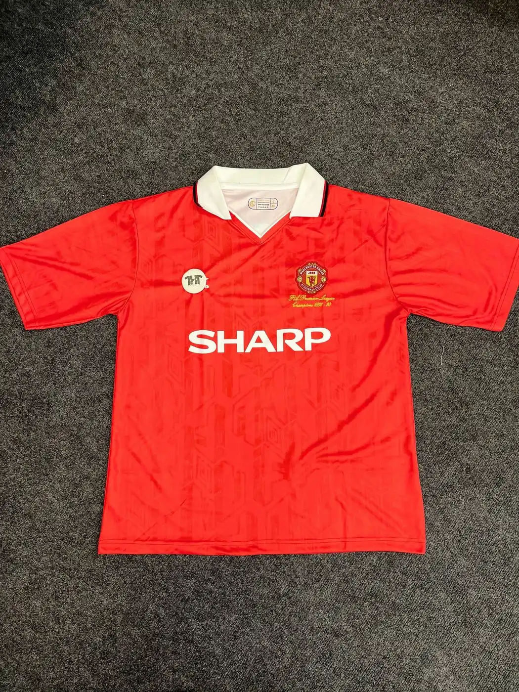 MANCHESTER UNITED CANTONA RETRO EMBROIDERY FIVE SLEEVE JERSEY 1