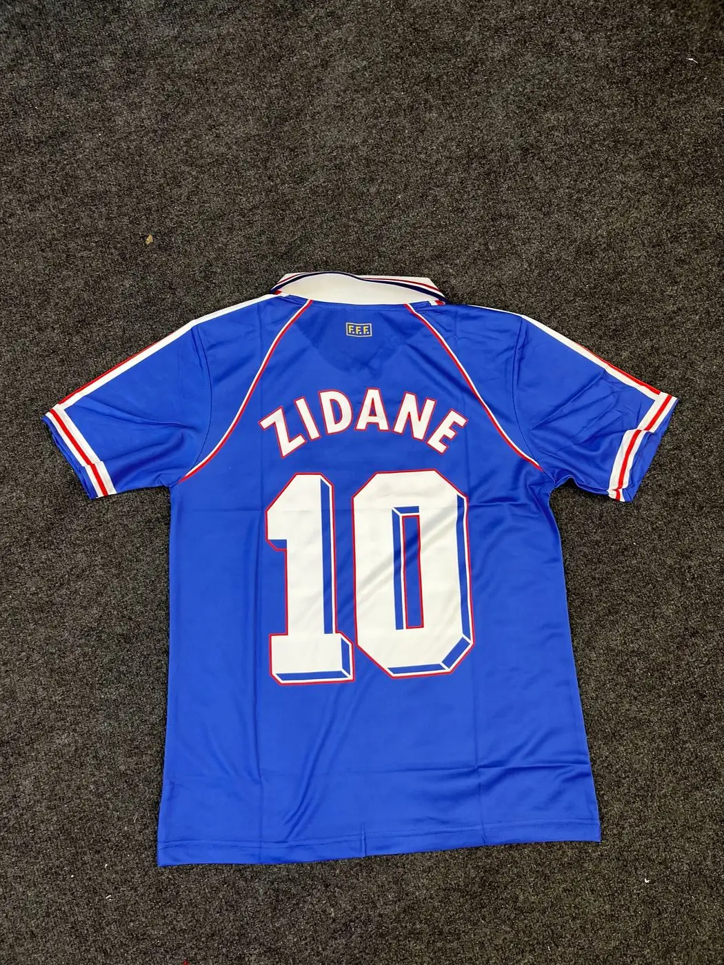 FRANCE ZIDANE EMBROIDERY RETRO JERSEY 2