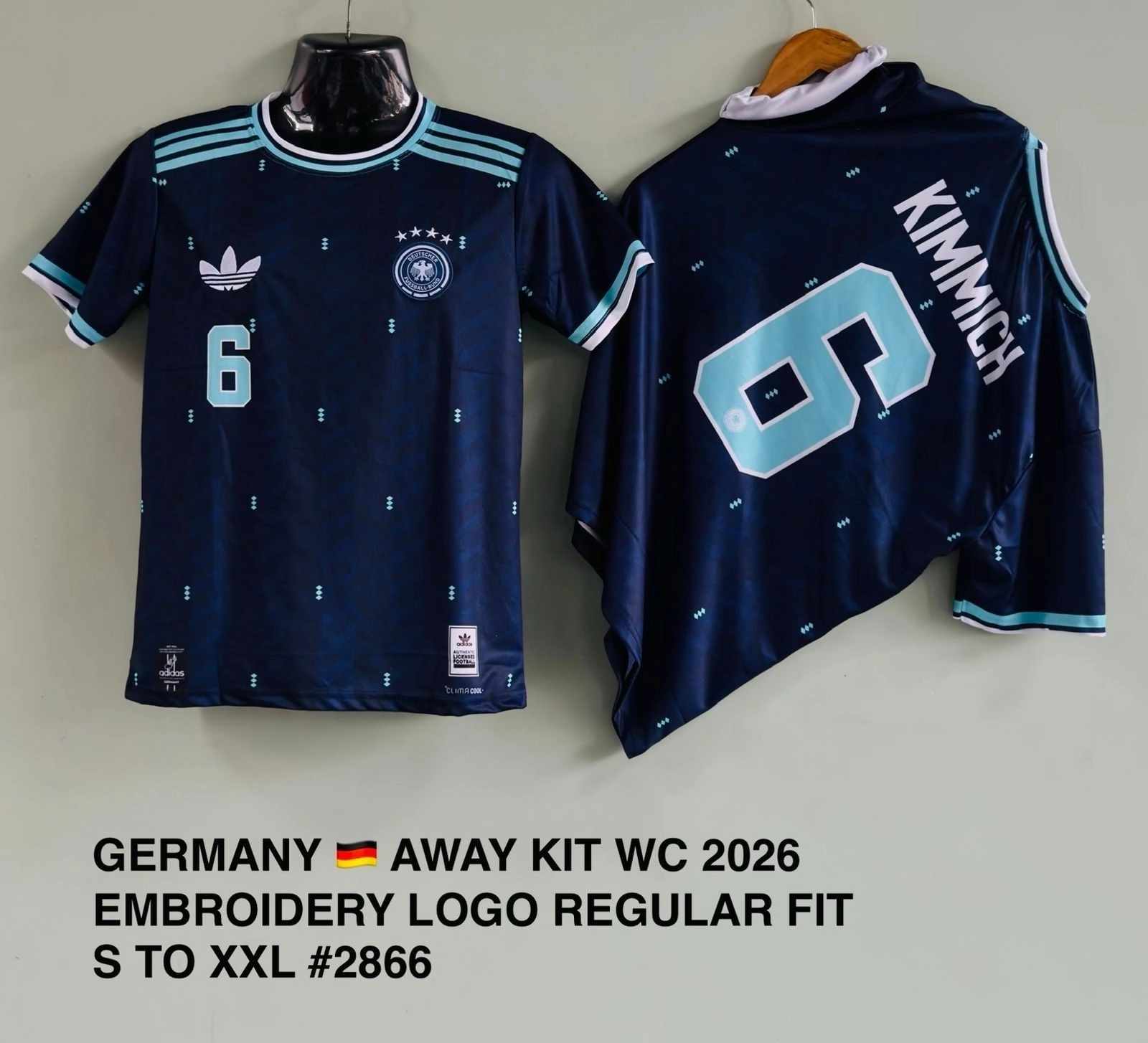 GERMANY WORLD CUP AWAY EMBROIDERY JERSEY KIMMICH