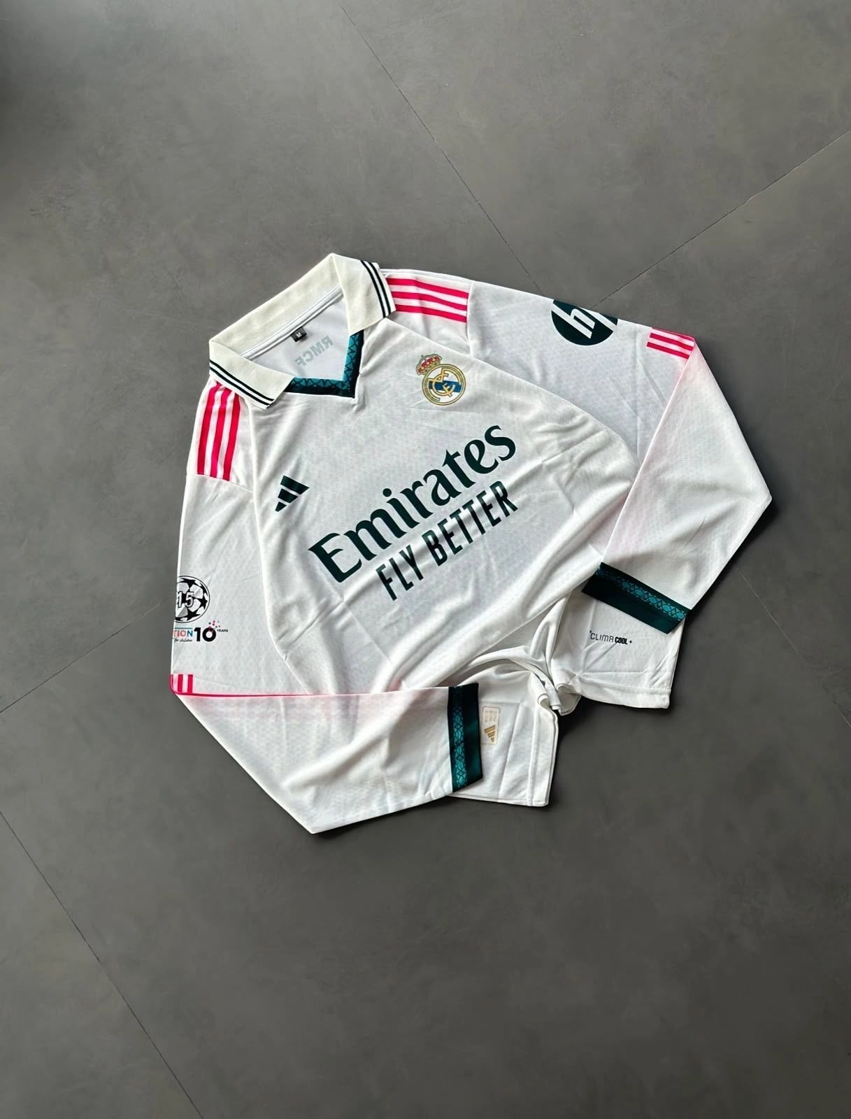 REAL MADRID HOME FULL SLEEVE OVERSIZE JERSEY MBAPPE 1