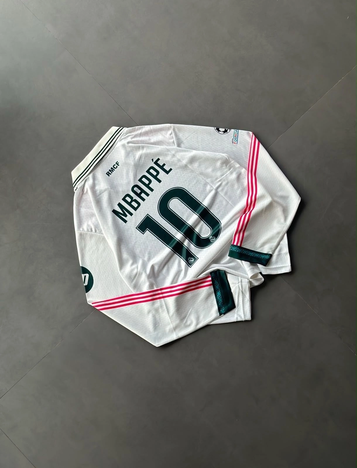 REAL MADRID HOME FULL SLEEVE OVERSIZE JERSEY MBAPPE 2
