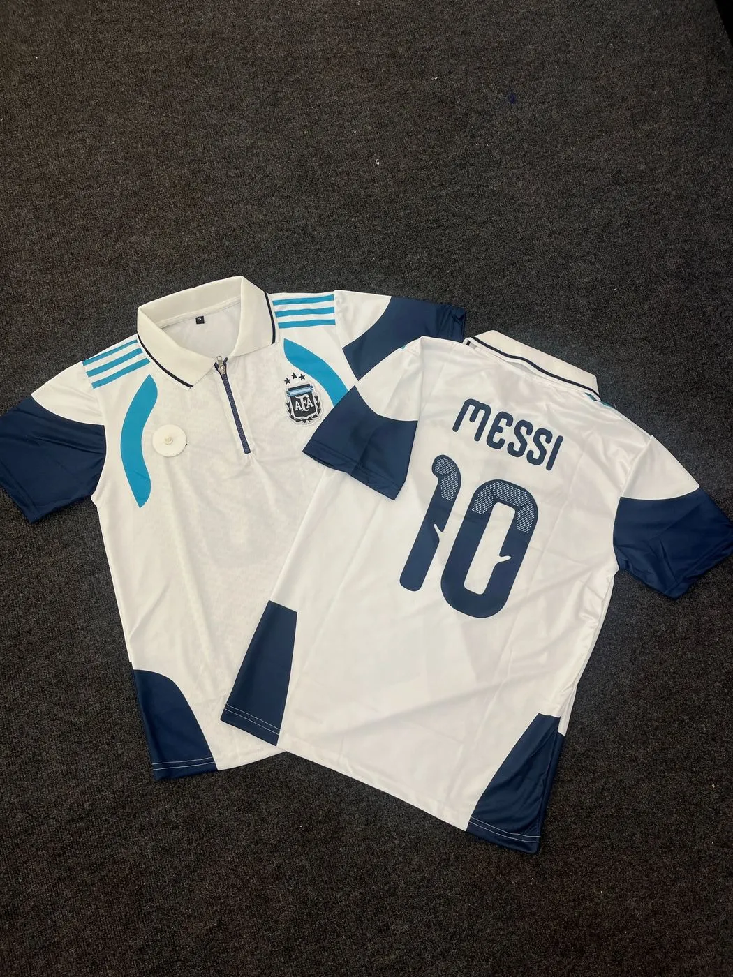 ARGENTINA ZIP EMBROIDERY JERSEY MESSI 2
