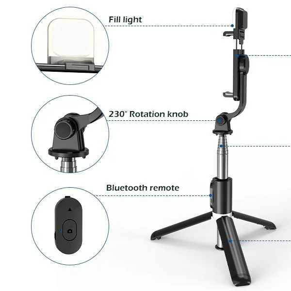 3 in 1 selfie stick