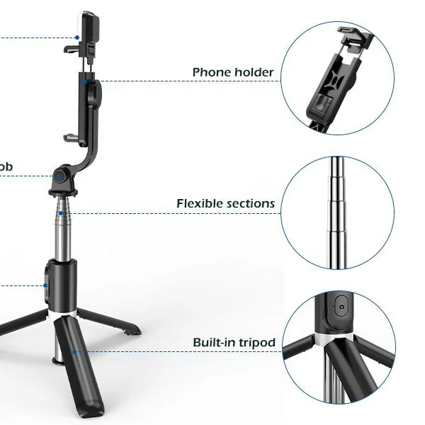 3 in 1 selfie stick