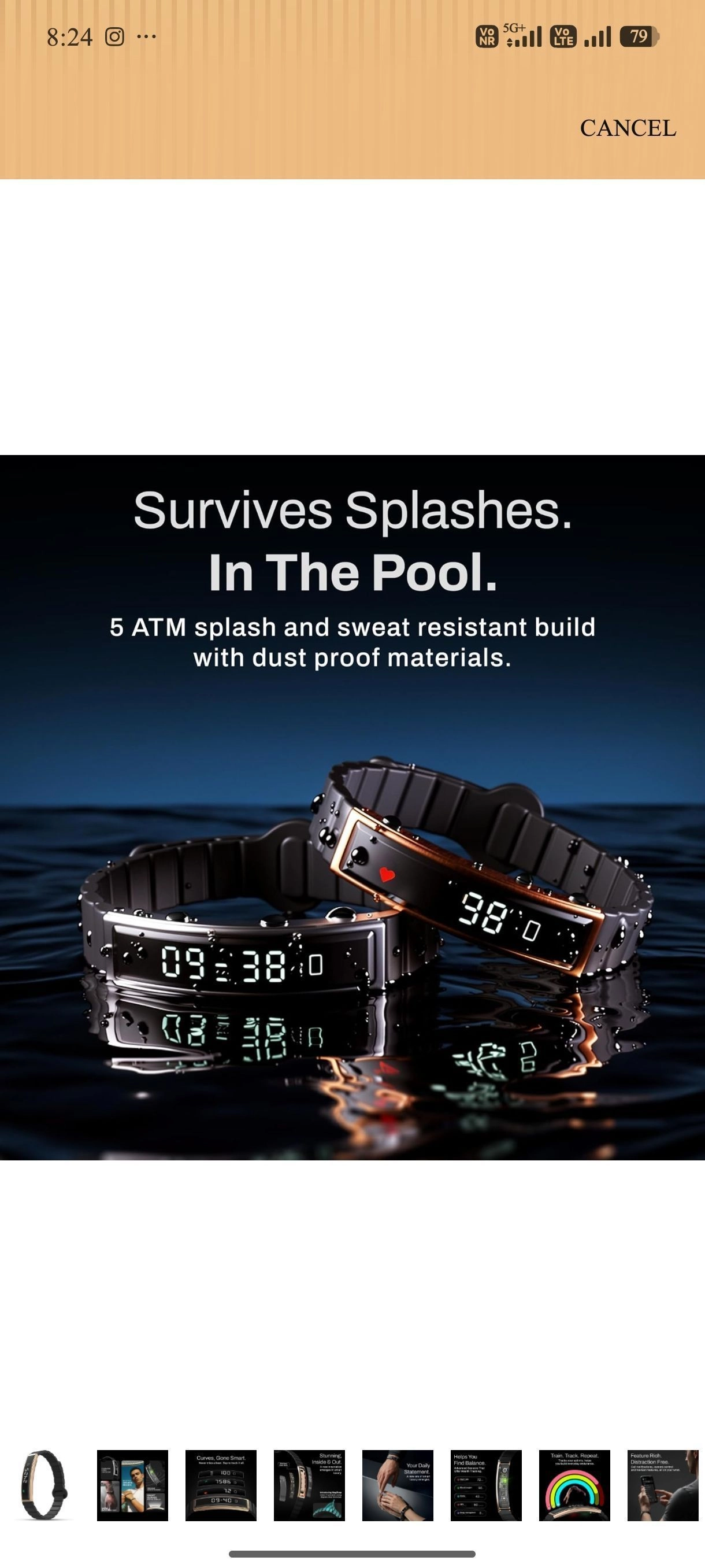 Heatz smart band bracelet 3