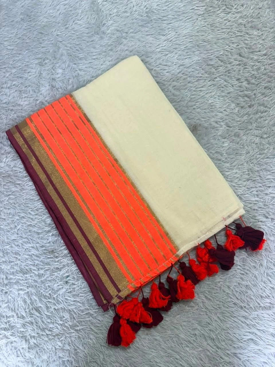 Mul Cotton Saree. 1