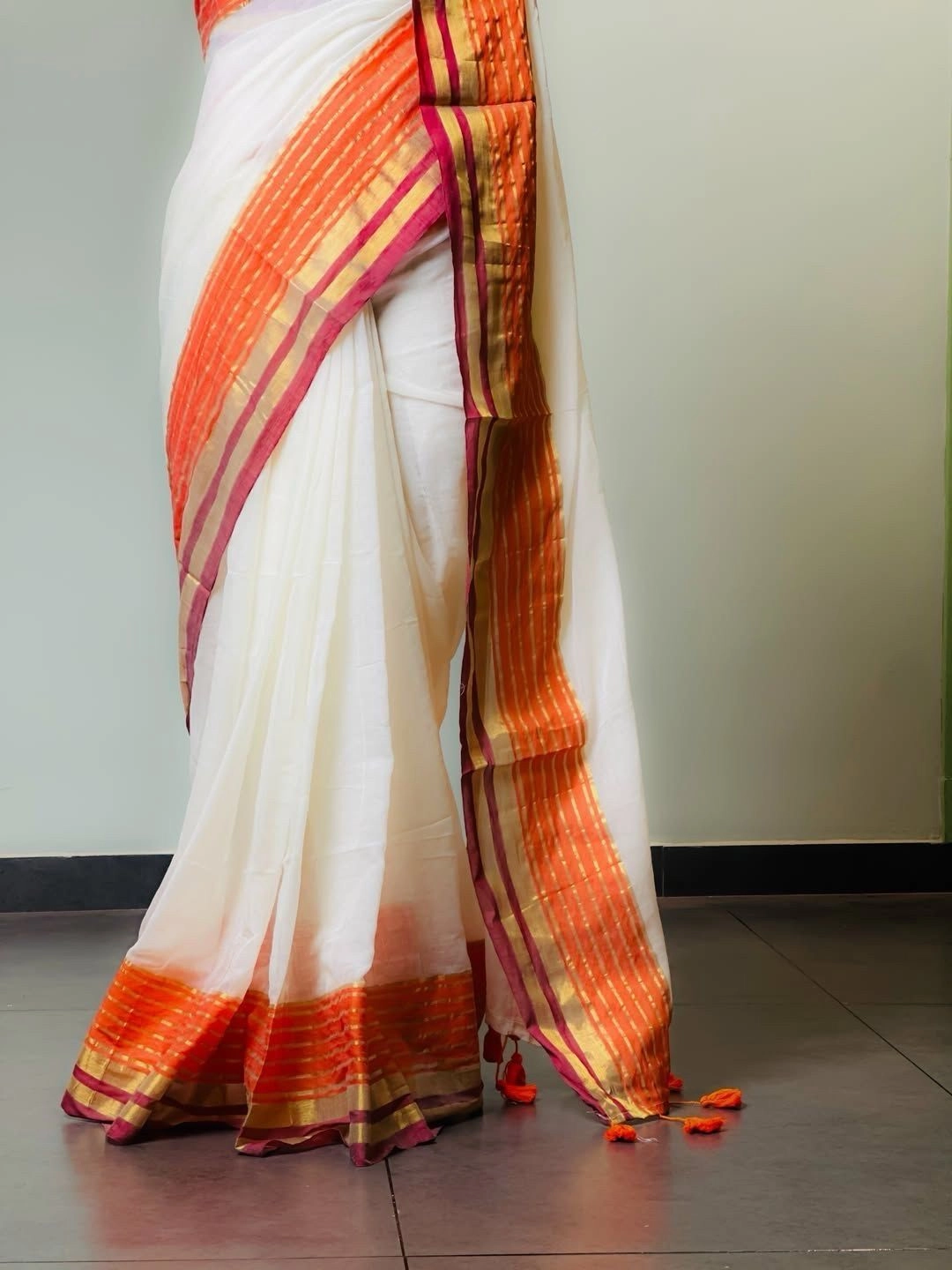 Mul Cotton Saree. 5