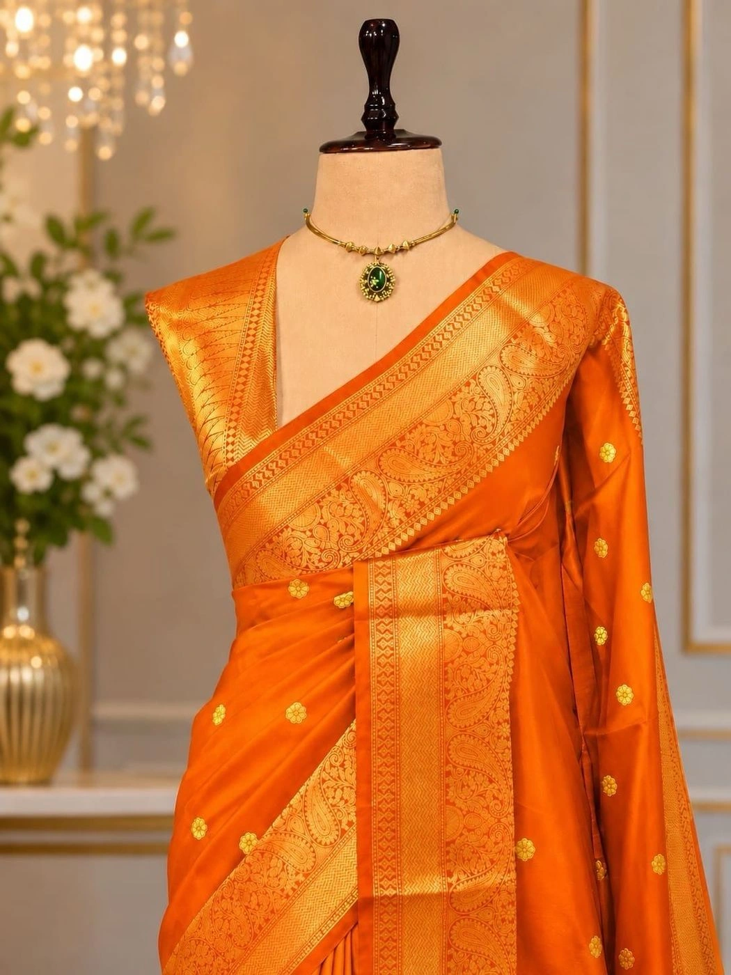 Banarasi Semi Katan Semi Silk Sarees 3