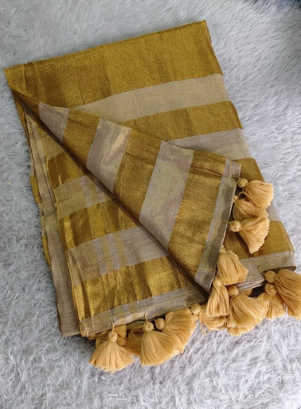 Linen Tissue Saree 1