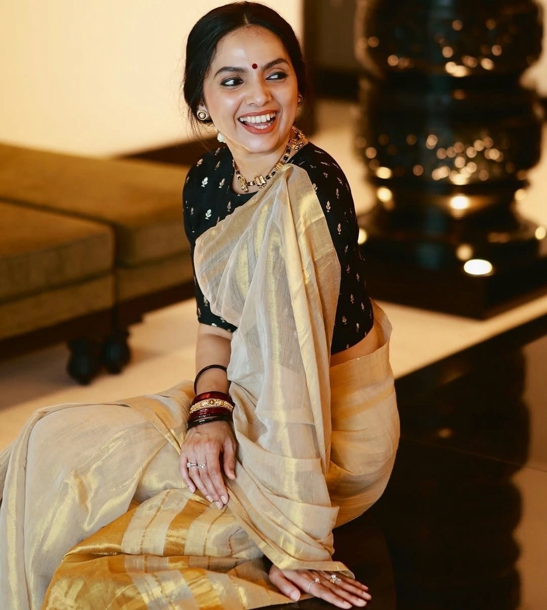 Linen Tissue Saree 5