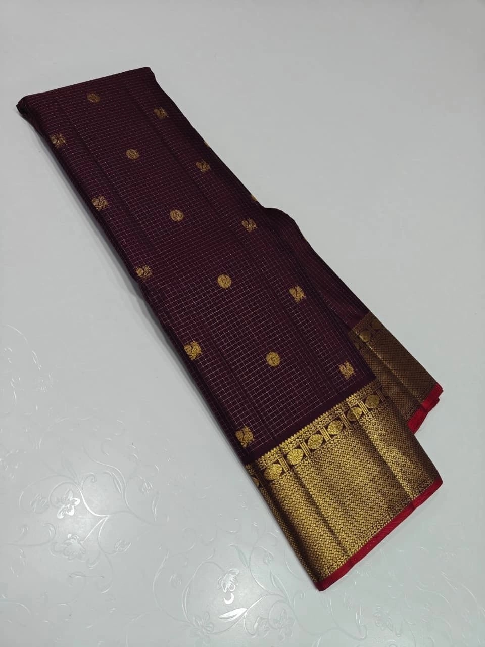 Pure kanchipuram silk saree 4