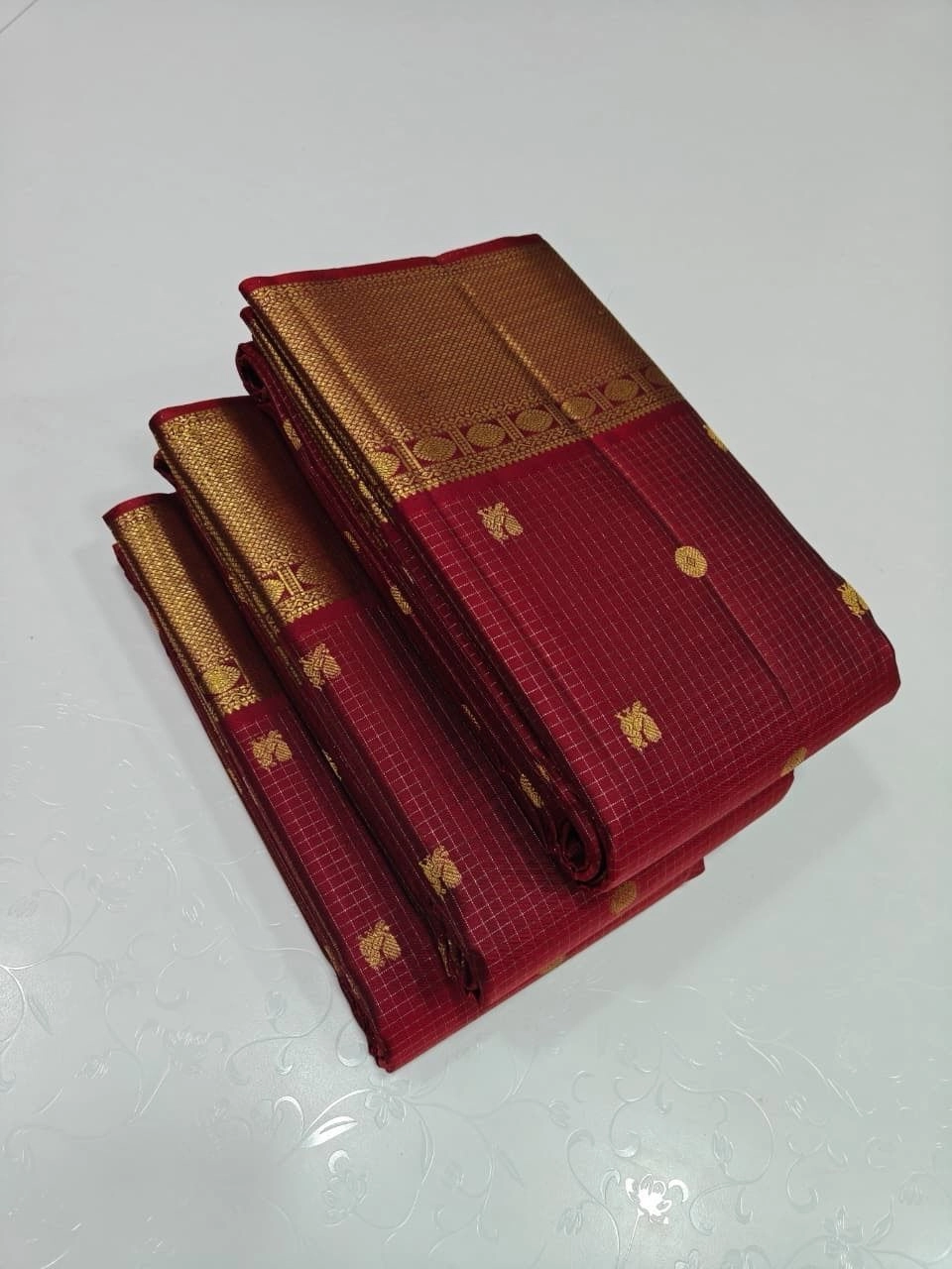 Pure kanchipuram silk saree 5