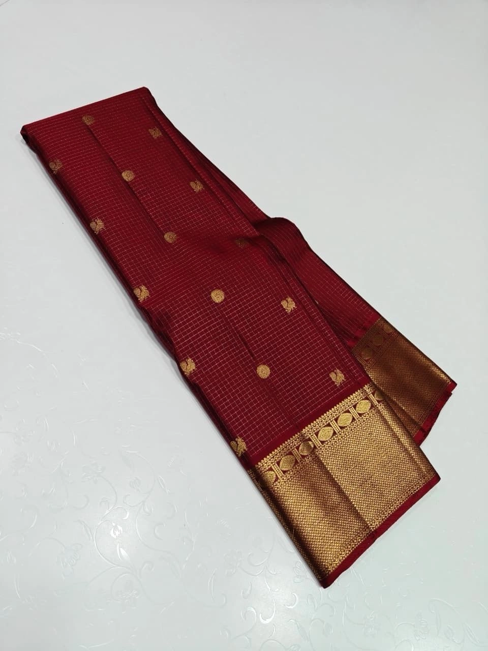 Pure kanchipuram silk saree 8