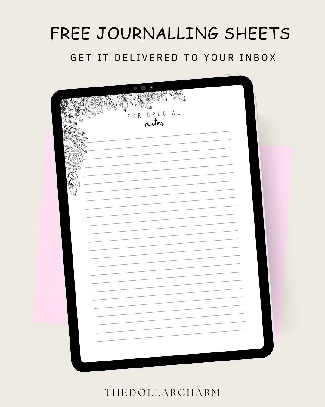 Floral Journalling sheets 1