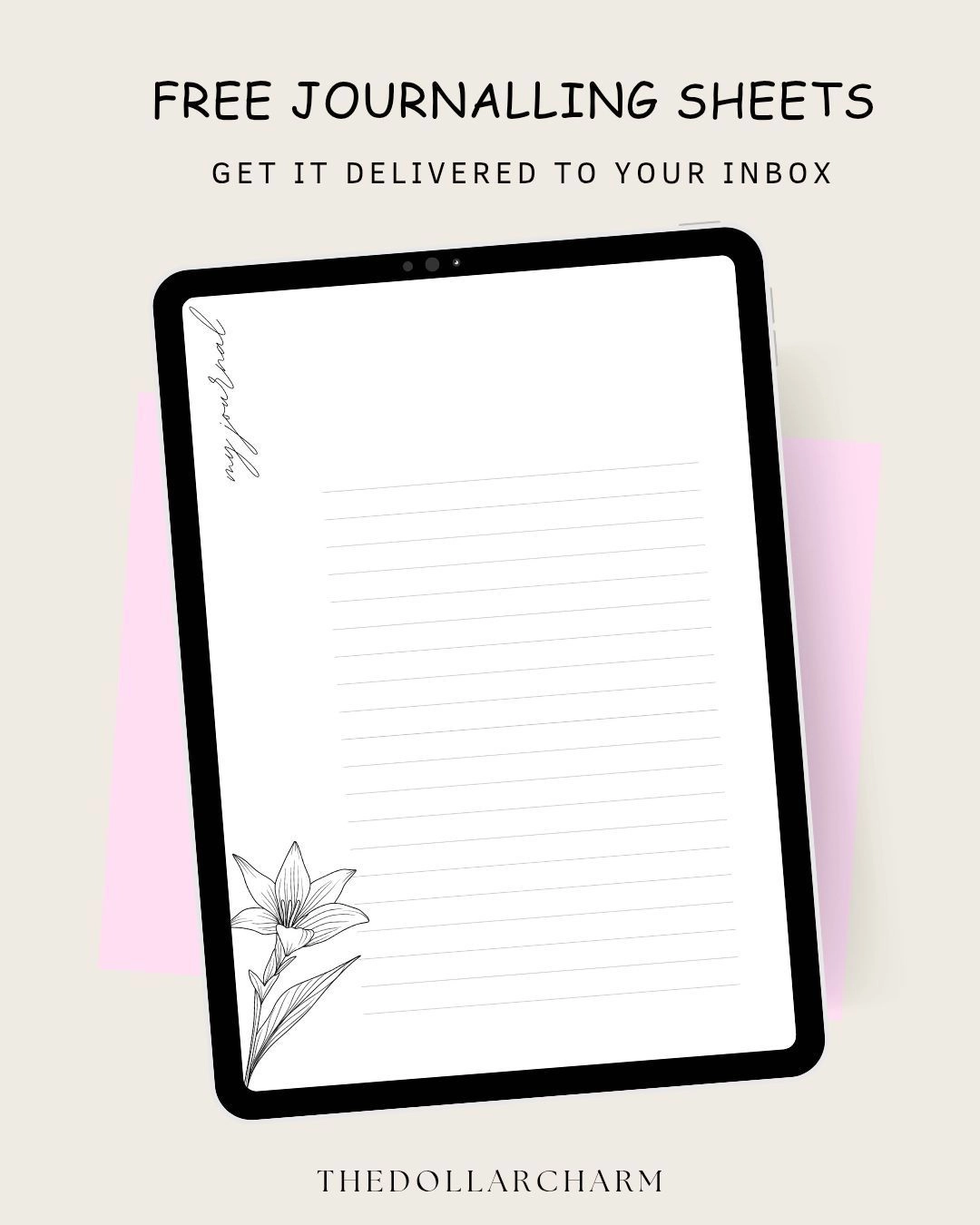 Floral Journalling sheets 5
