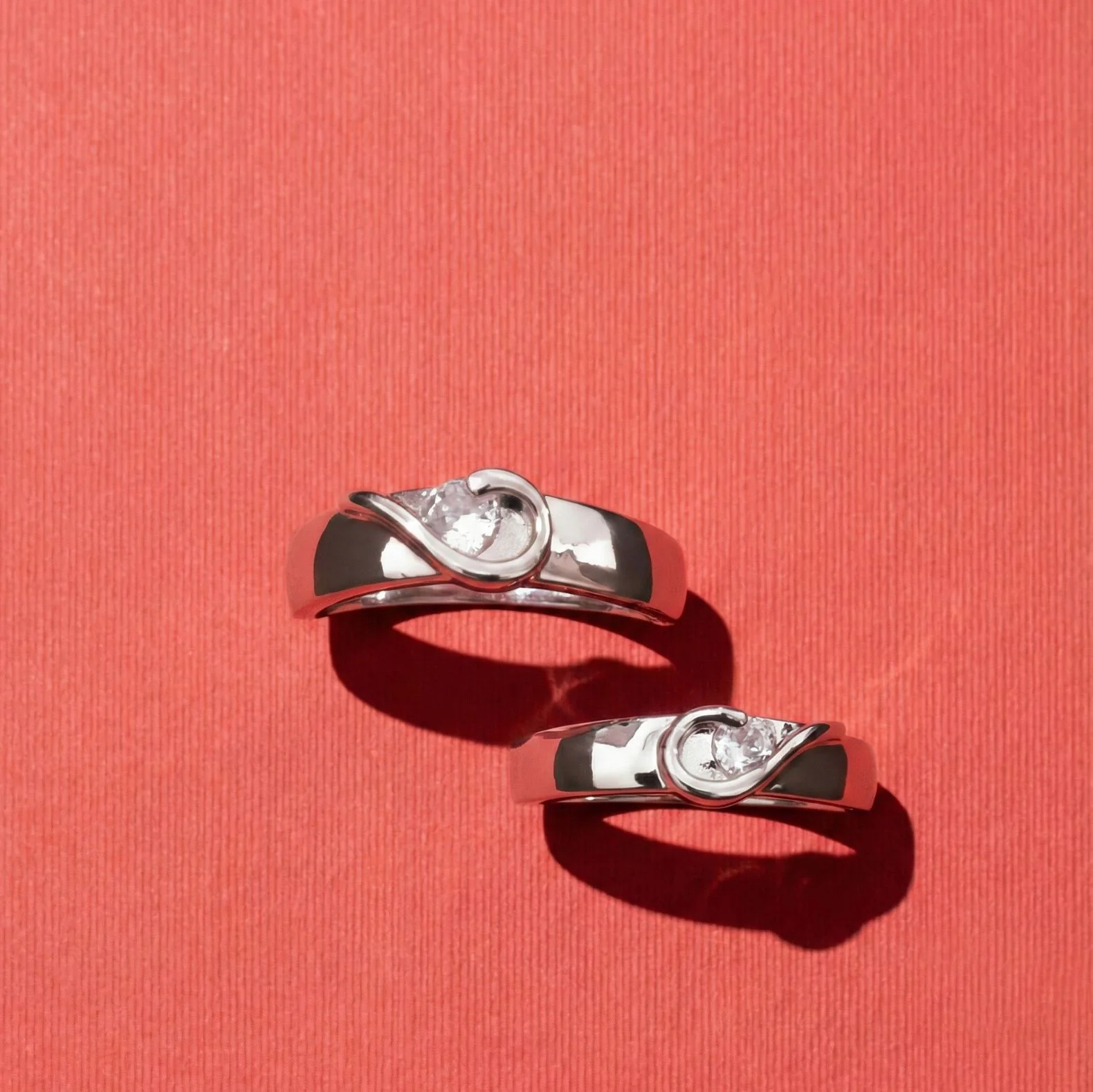 Valentine's day matching couples Rings