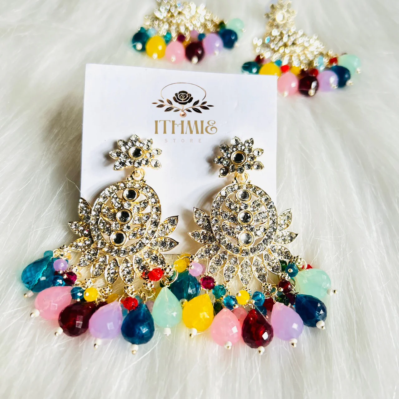 Jewel Tone Multicolor premium earrings