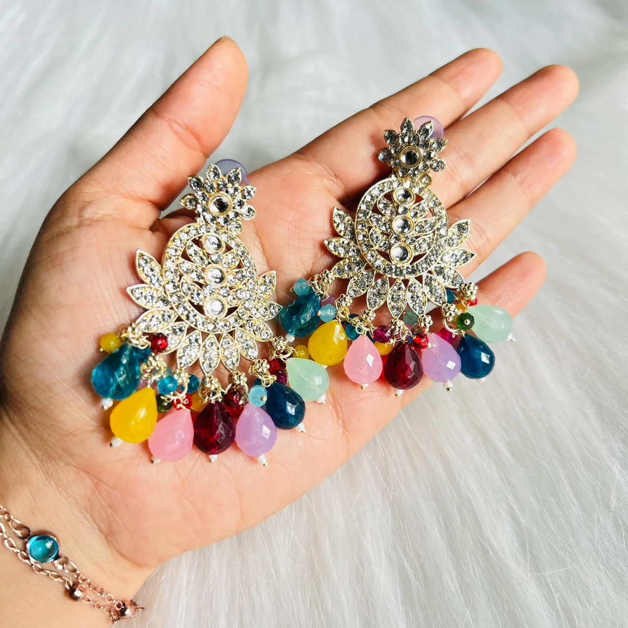 Jewel Tone Multicolor premium earrings