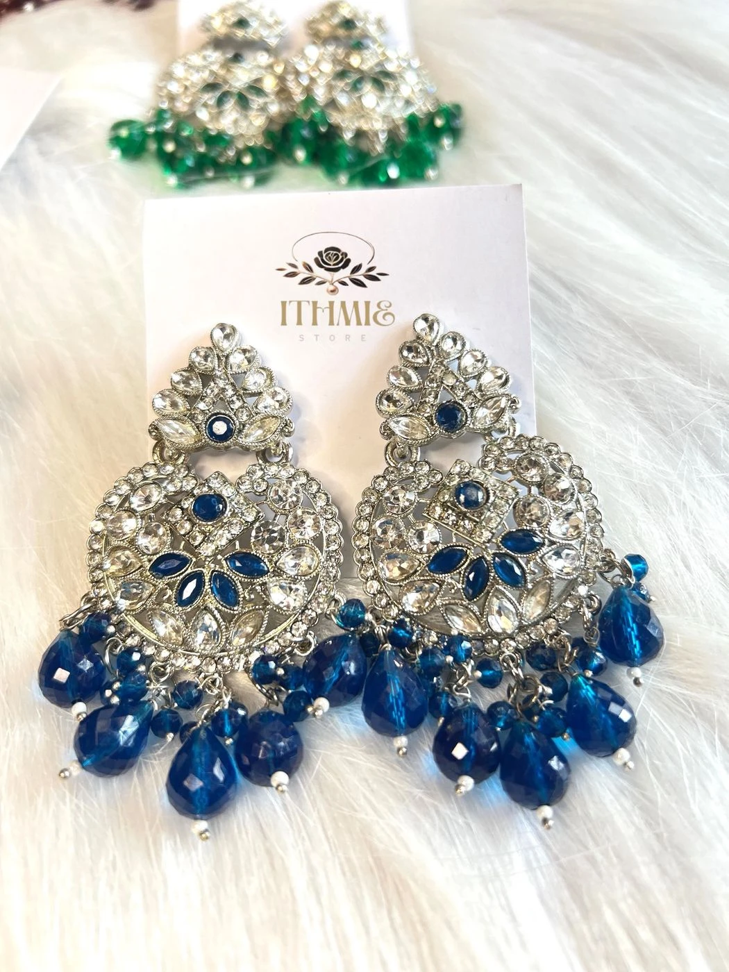 Radiating royal blue sparkle with timeless elegance