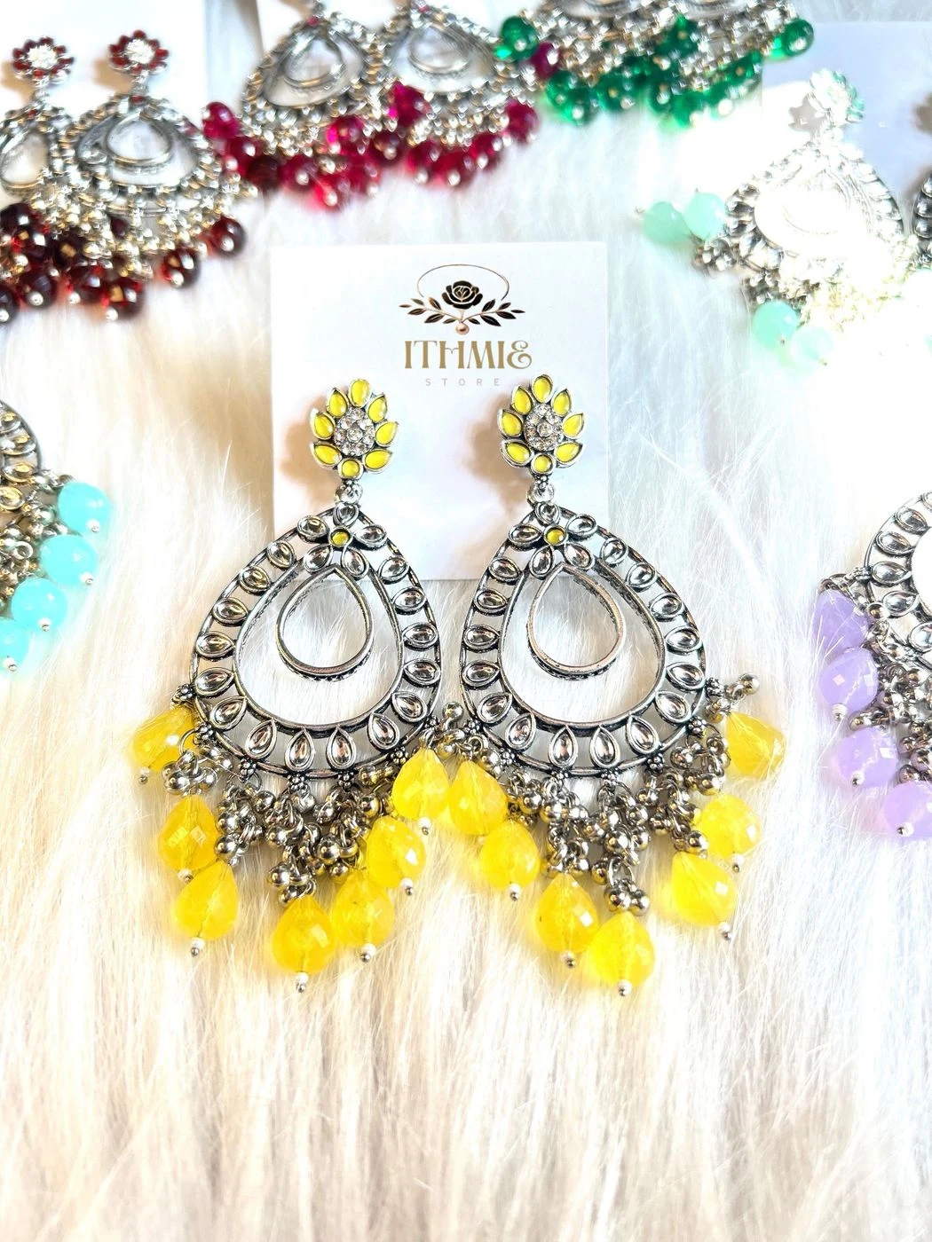 Sunshine Yellow & Silver Bright sunshine elegance crafted for joyful statement glamour