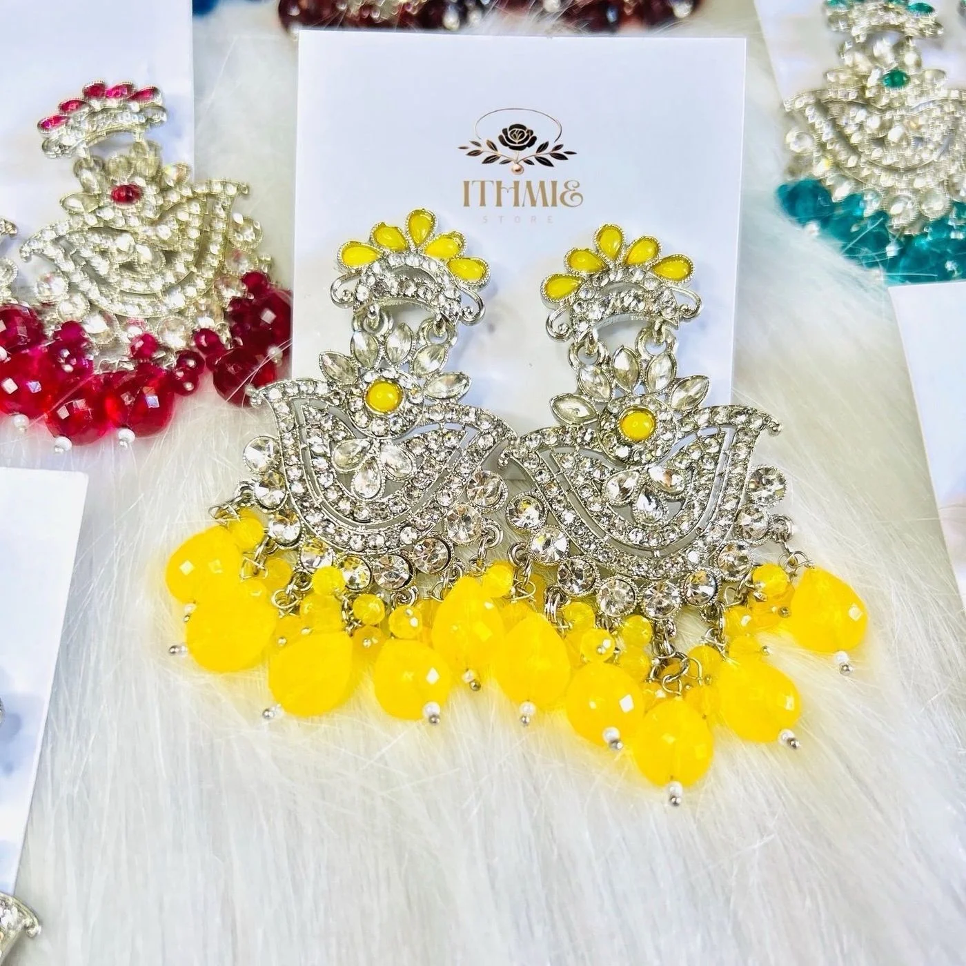 Sunshine Yellow & Silver Radiant sunshine elegance crafted to brighten every look.