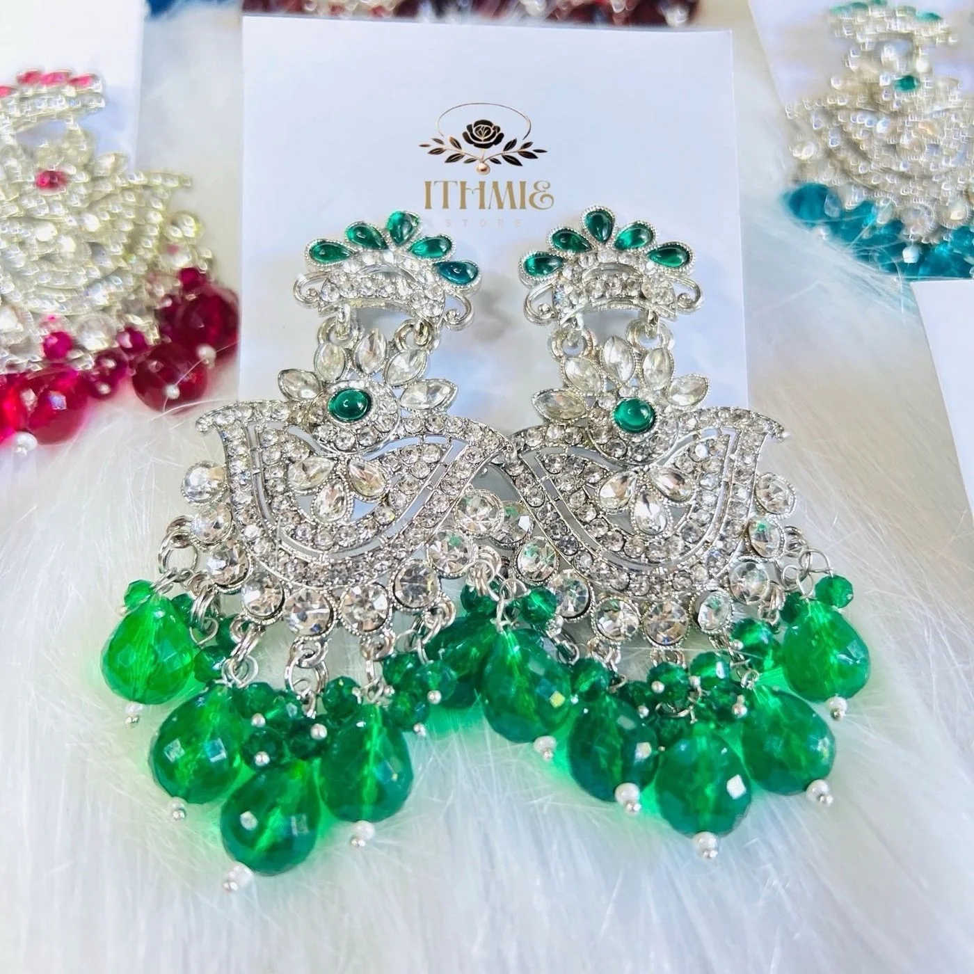 Emerald Green & Silver Radiant emerald sparkle crafted with timeless luxury