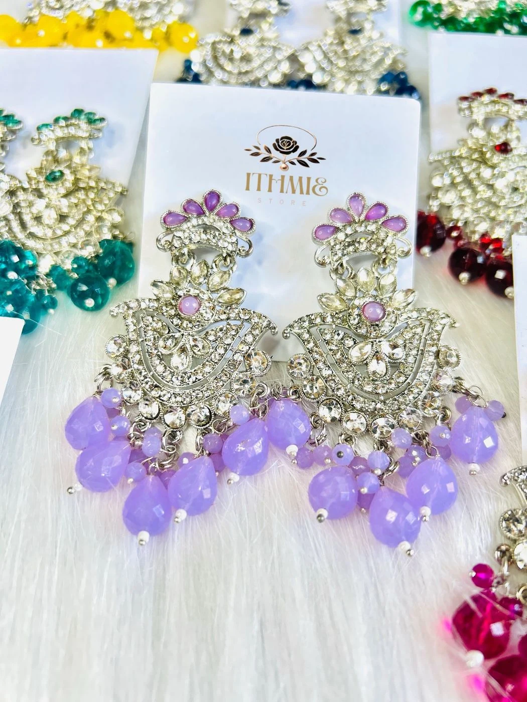 Soft lavender elegance crafted with timeless sparkle