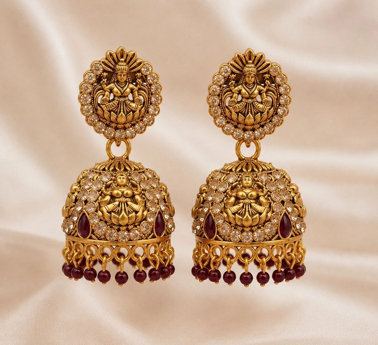 Lakshmi Devi Antique Jhumka