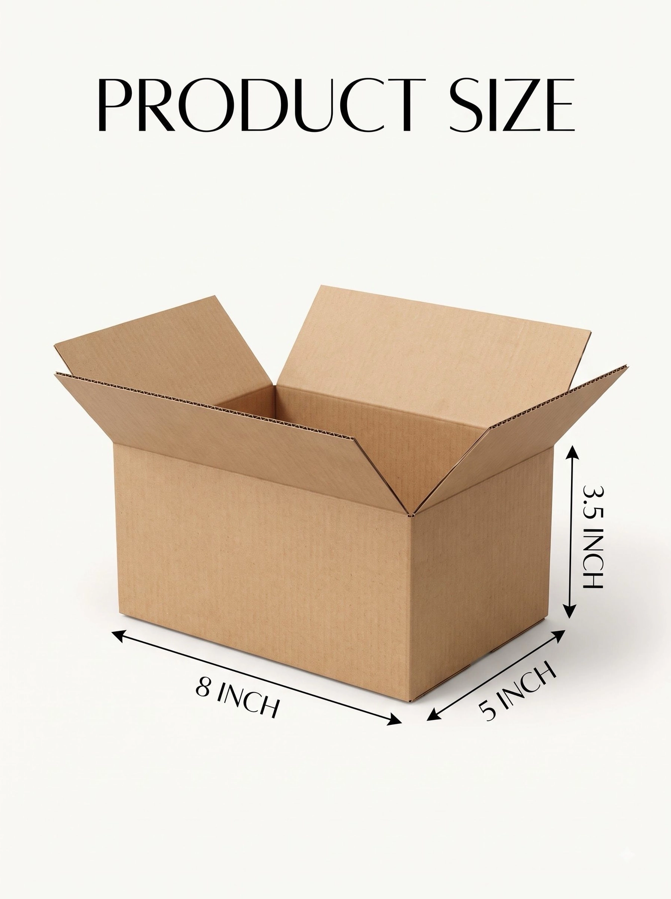 Styelo 3 Ply Brown Corrugated Boxes 8 × 5 × 3.5 Inches – Pack of 20 1