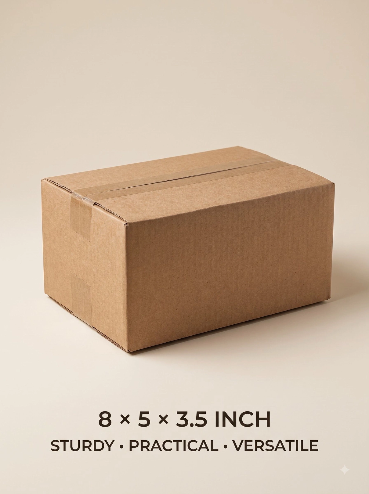 Styelo 3 Ply Brown Corrugated Boxes 8 × 5 × 3.5 Inches – Pack of 20 2