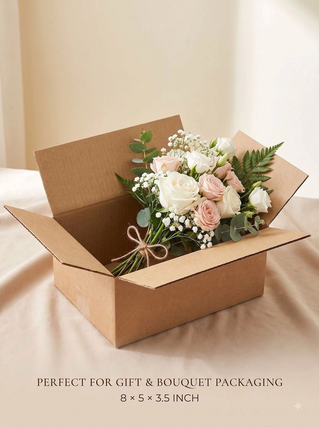 Styelo 3 Ply Brown Corrugated Boxes 8 × 5 × 3.5 Inches – Pack of 20 4