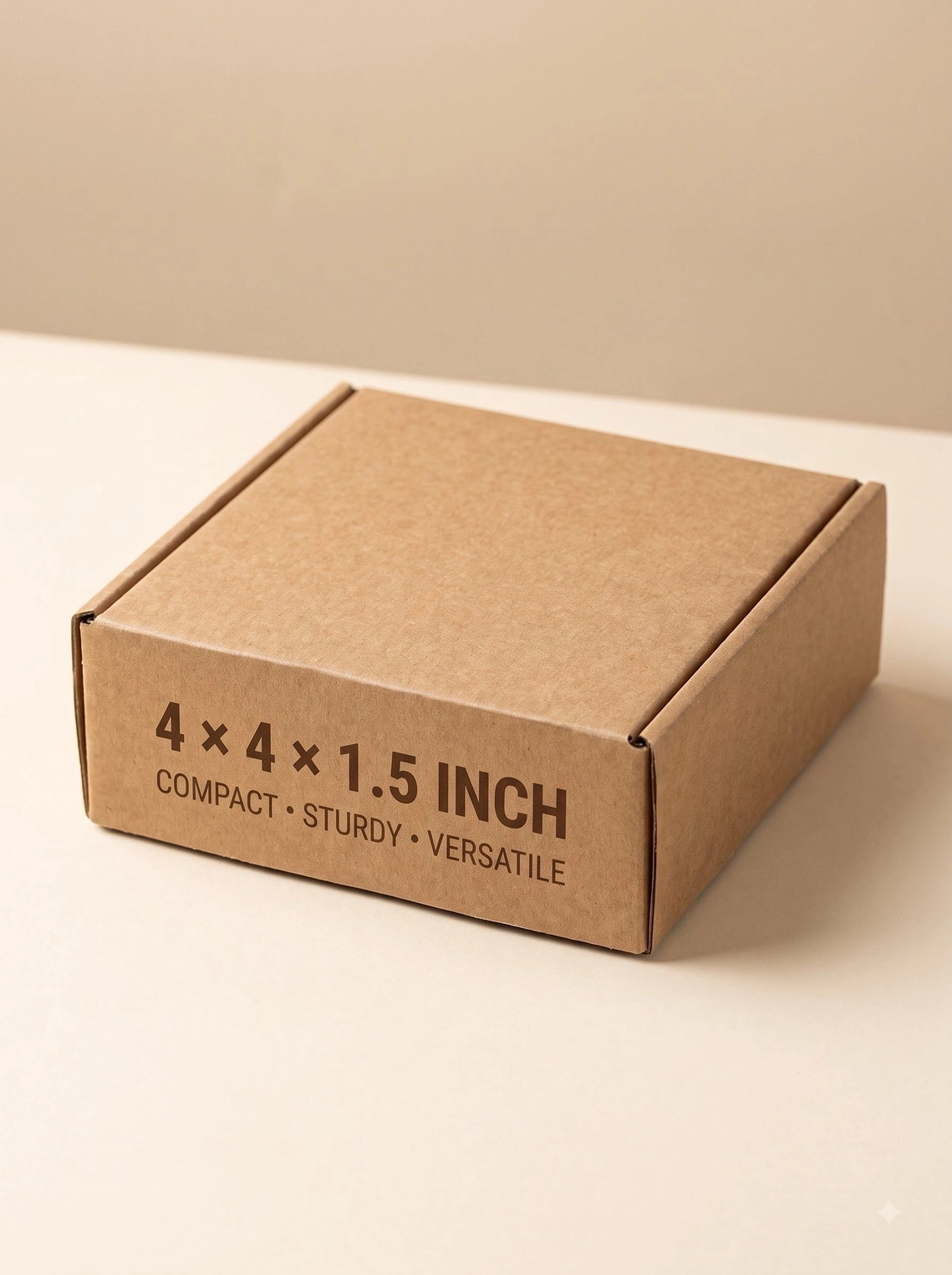 Small Corrugated Packaging Boxes 4 × 4 × 1.5 Inches – Pack of 10 1