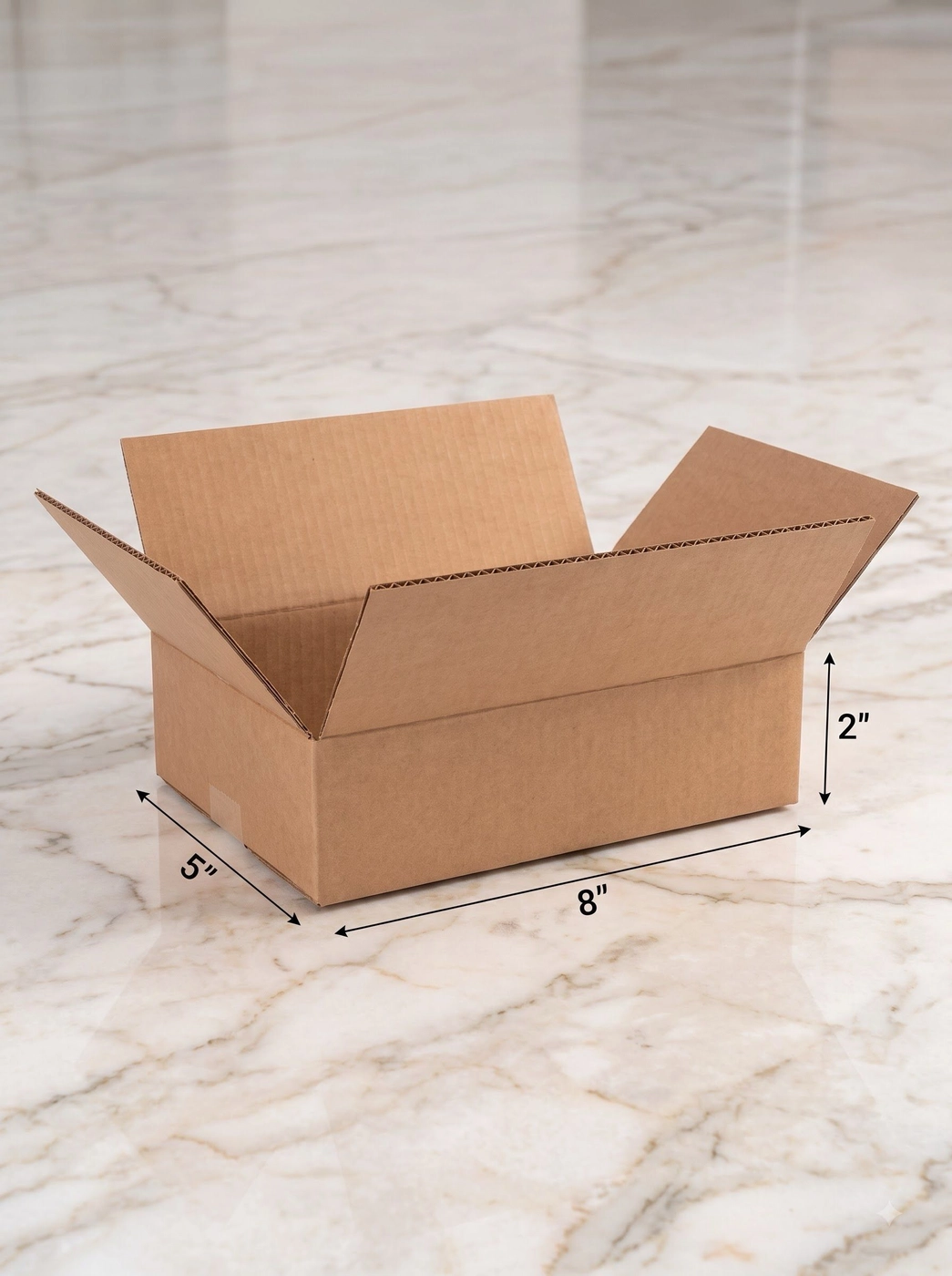 3 Ply Corrugated Boxes 8 × 5 × 2 Inches – Pack of 20 1
