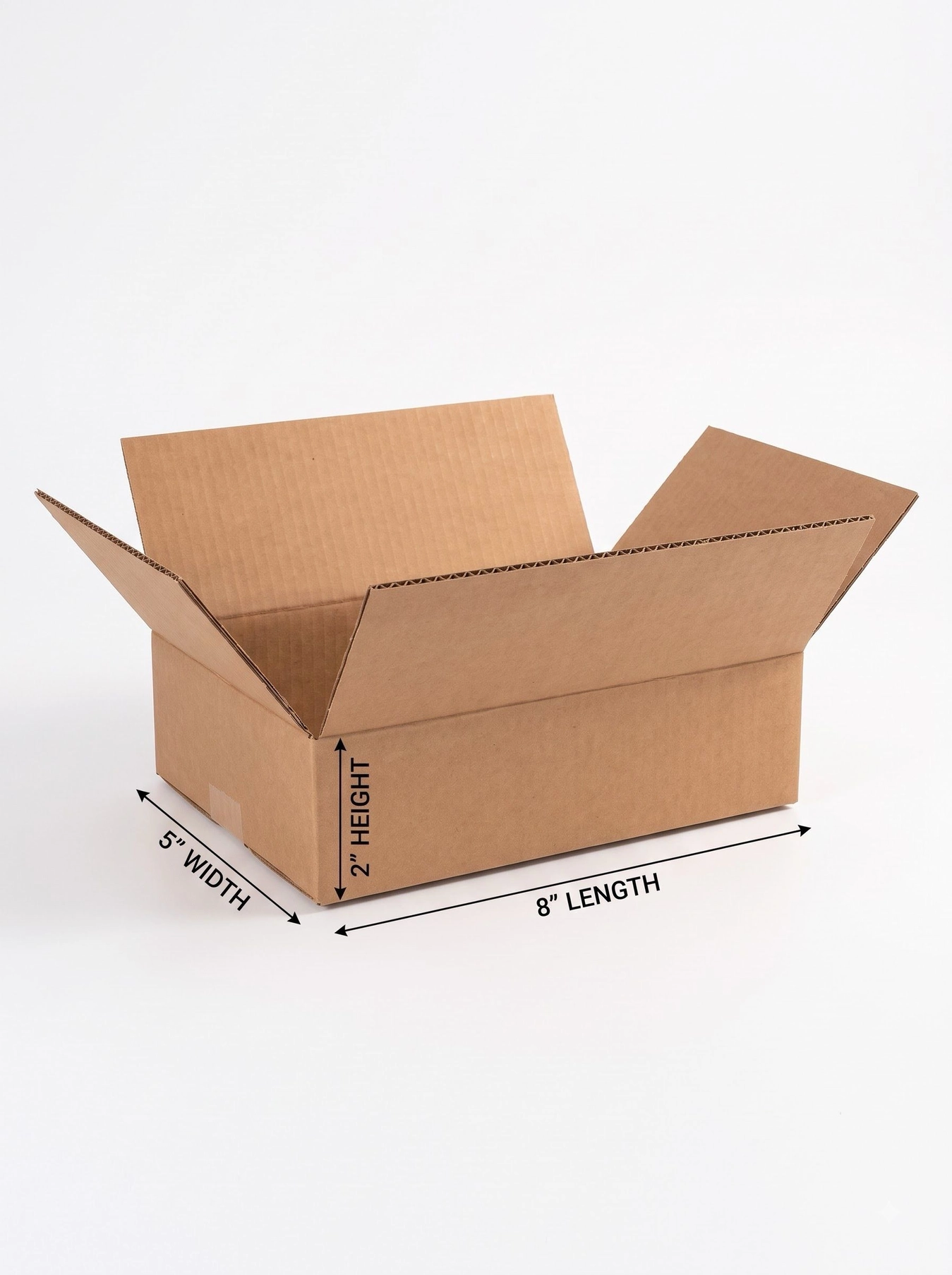 3 Ply Corrugated Boxes 8 × 5 × 2 Inches – Pack of 20 3