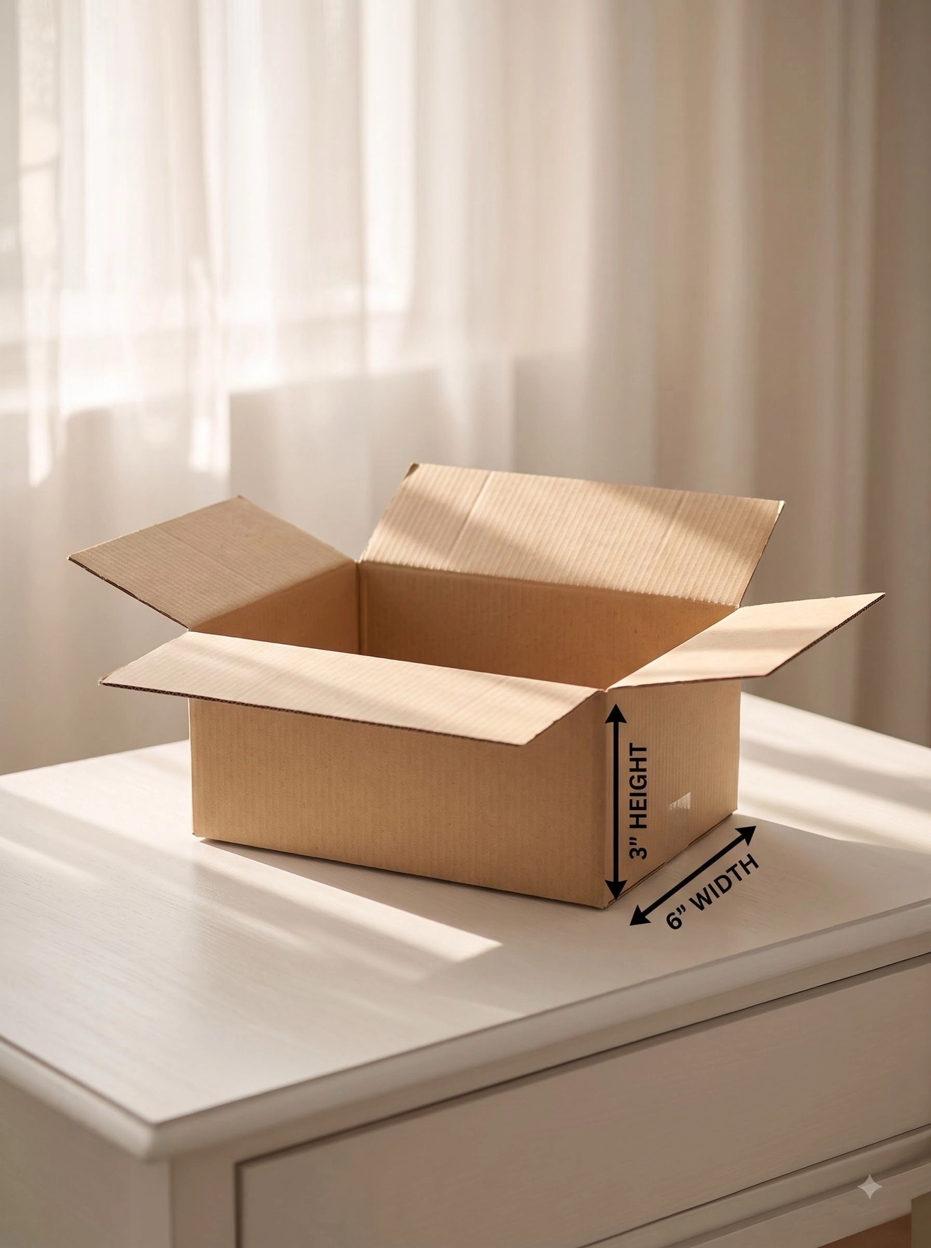 3 Ply Corrugated Cardboard Boxes 9 × 6 × 3 Inches – Pack of 50 2