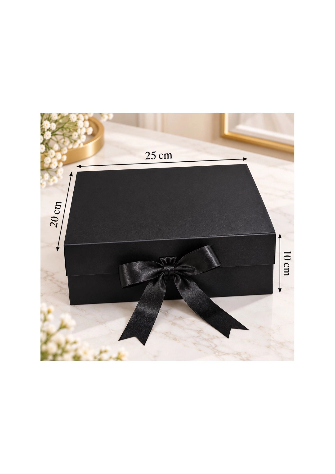 Black Premium Collapsible Gift Box - 25x20x10 cm 1