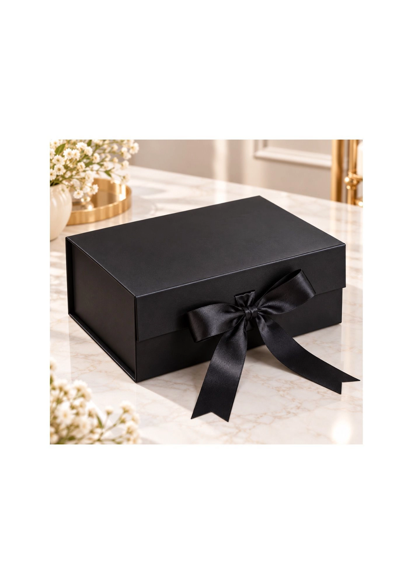 Black Premium Collapsible Gift Box - 25x20x10 cm 2