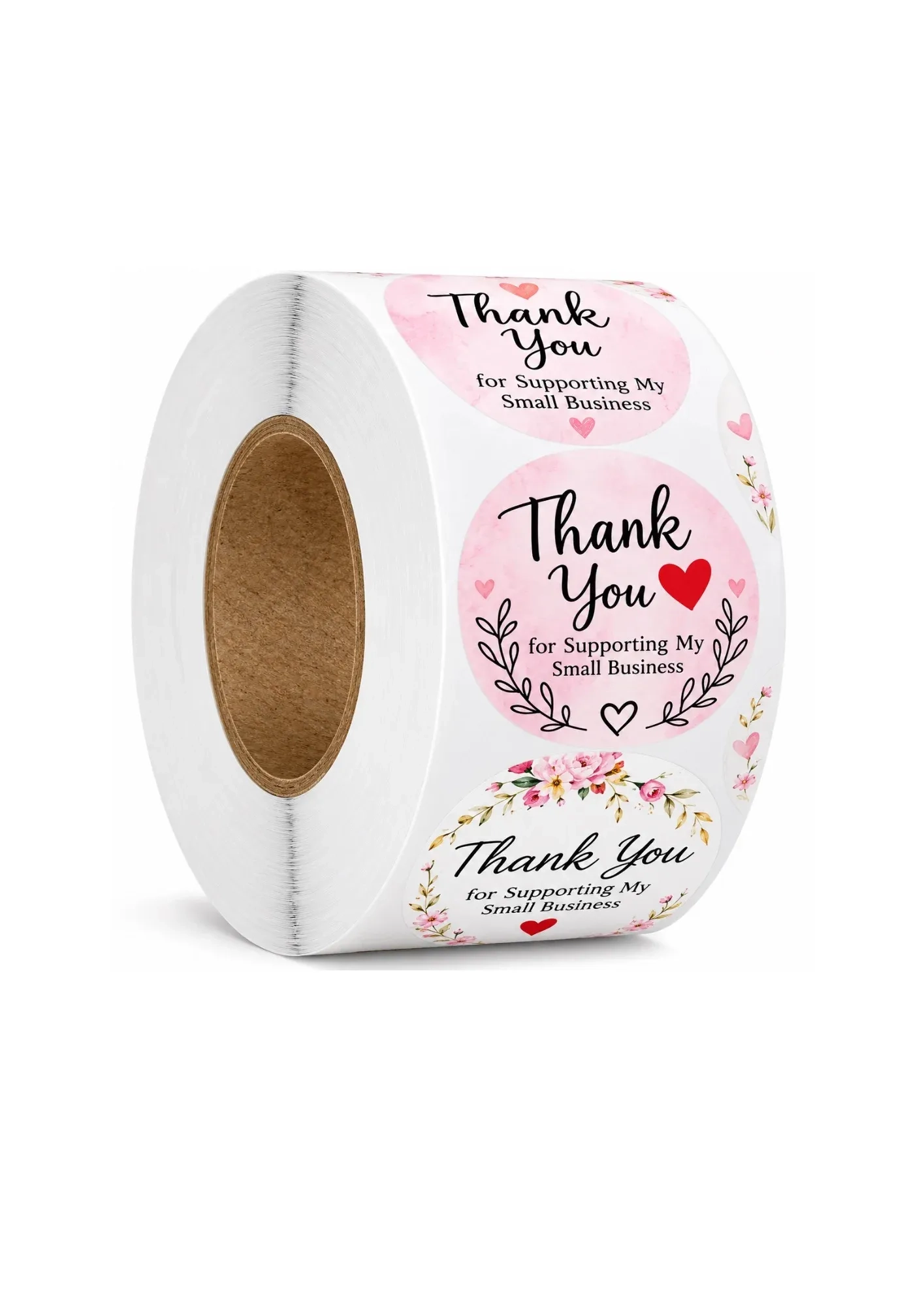 500 Pcs Round Thank You Stickers for Small Business | Self-Adhesive Packaging Labels for Gifts, Boxes, Envelopes & Orders 1