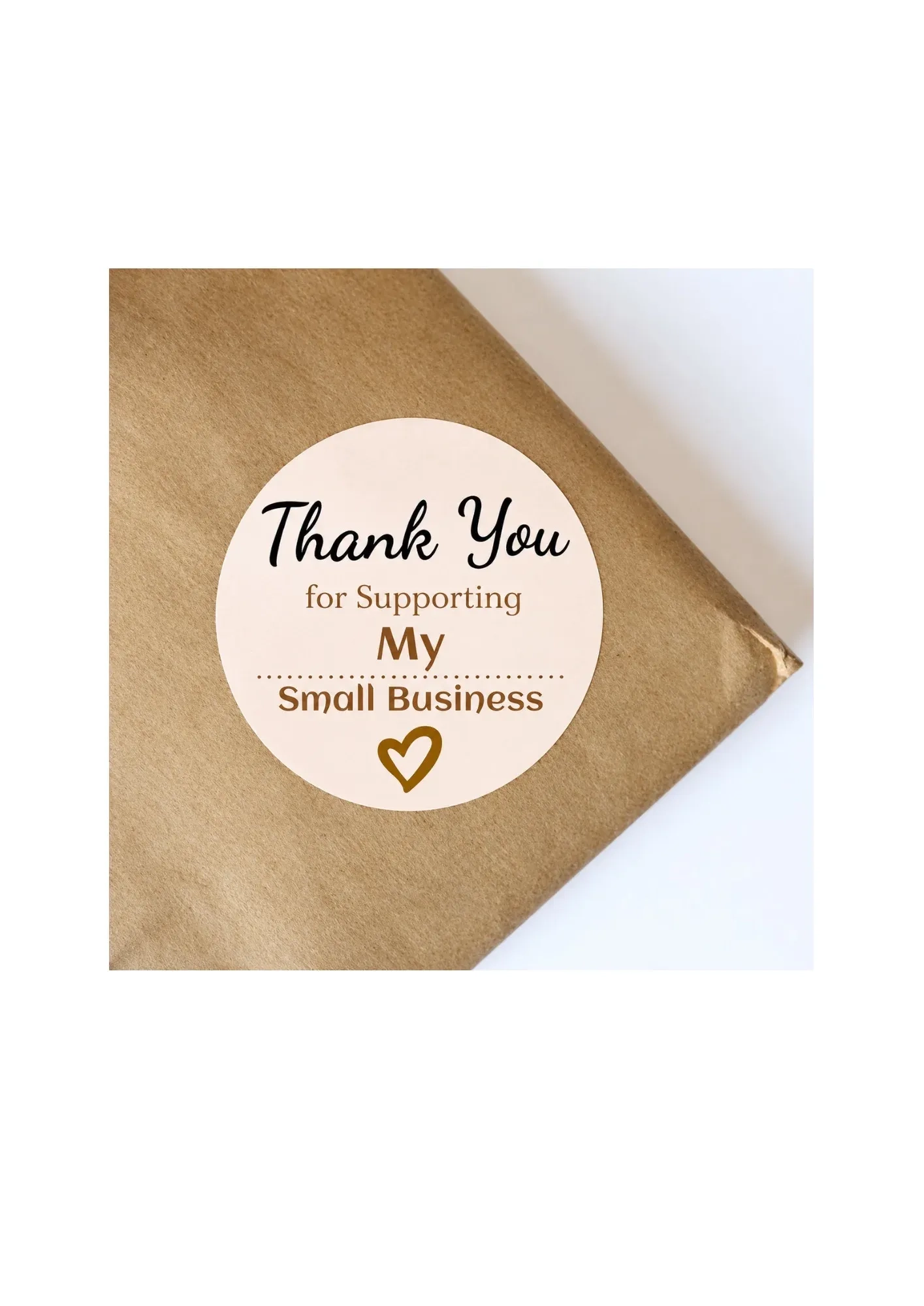 500 Pcs Round Thank You Stickers for Small Business | Self-Adhesive Packaging Labels for Gifts, Boxes, Envelopes & Orders 3
