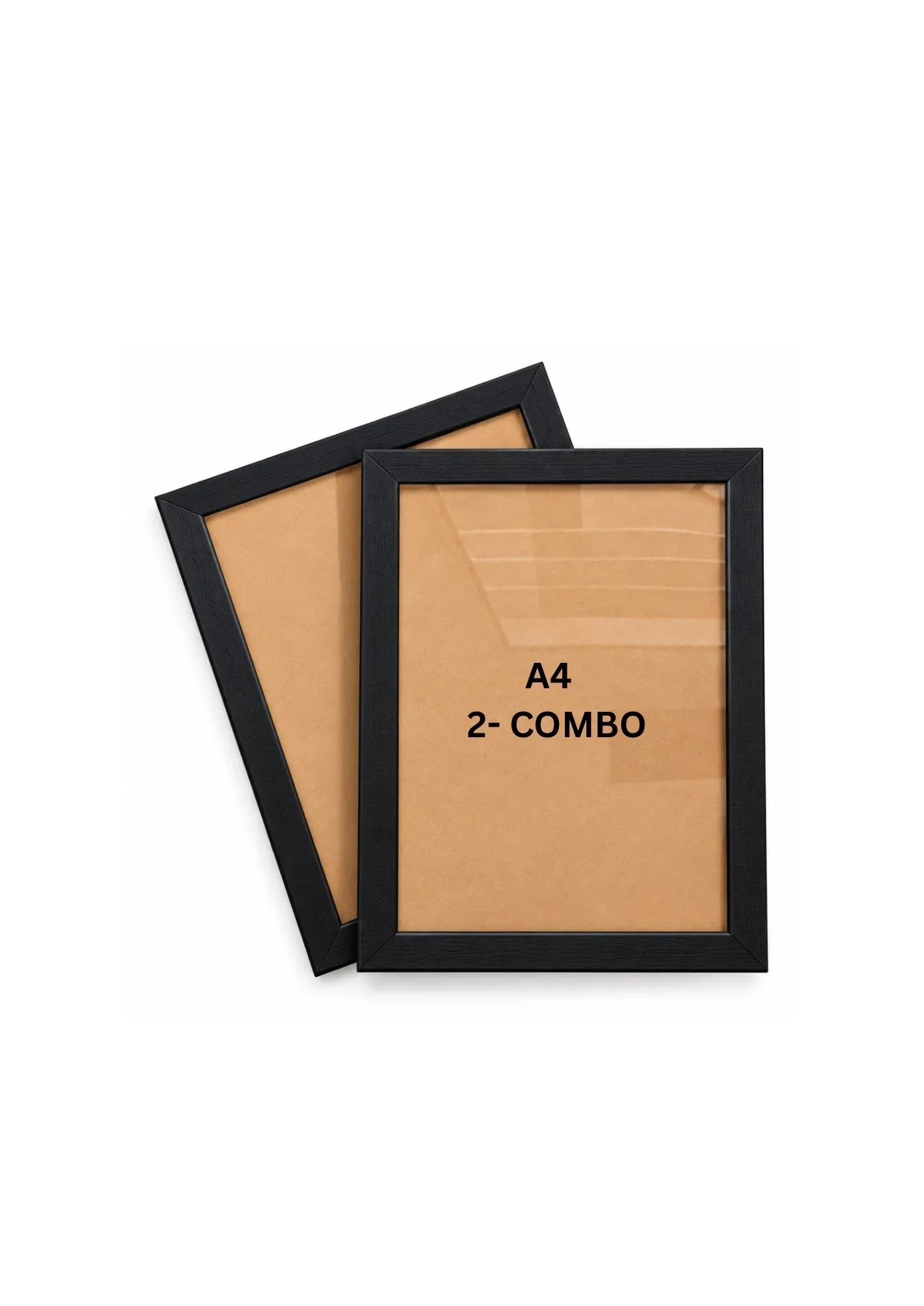 A4 Black Wooden Acrylic Photo Frames for Wall Decoration – Pack of 2 1