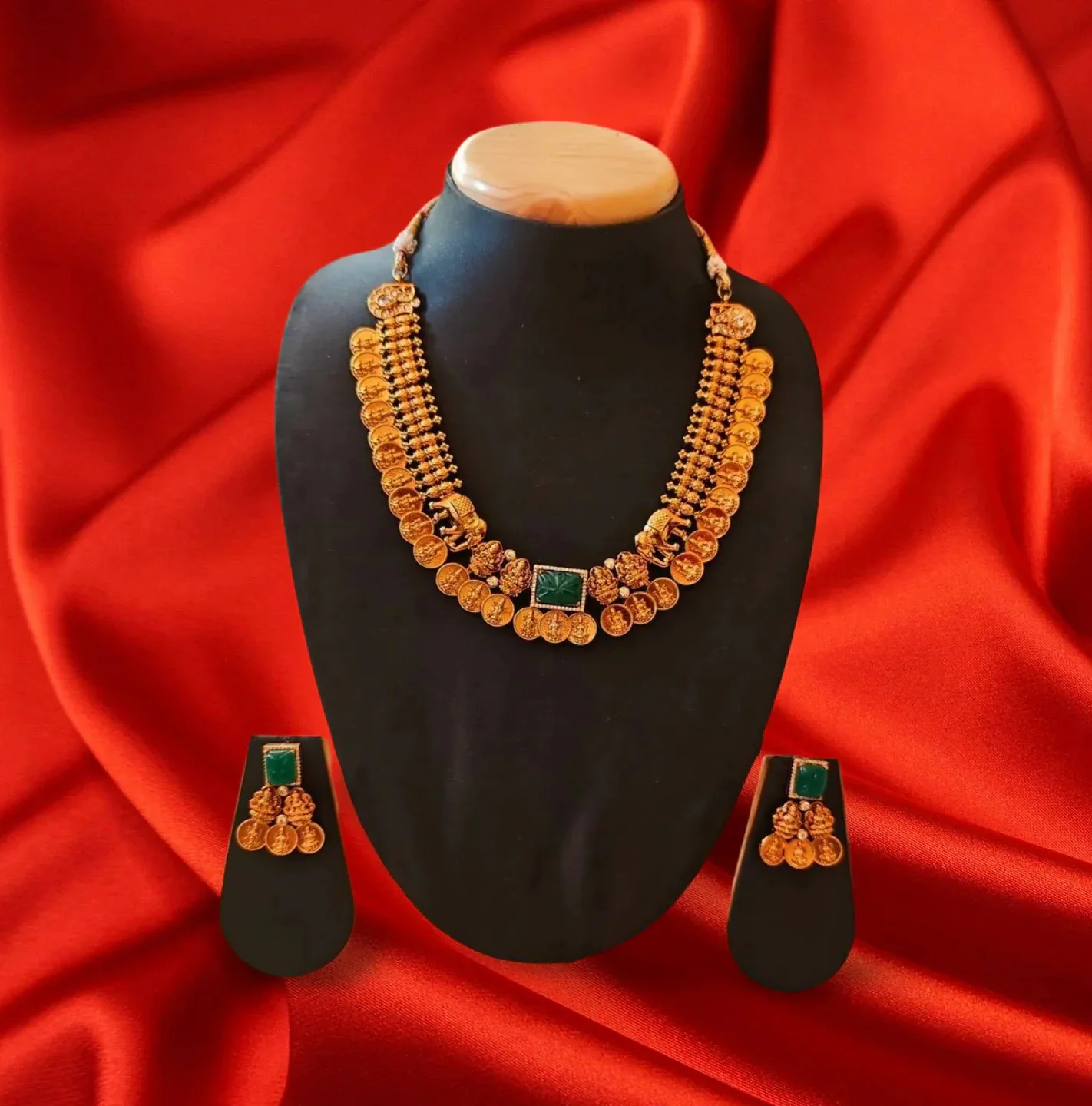 Gajamukha Lakshmi Coin Nagas Necklace