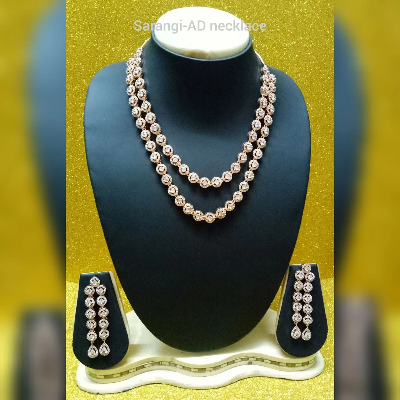 AD white double layerd chain