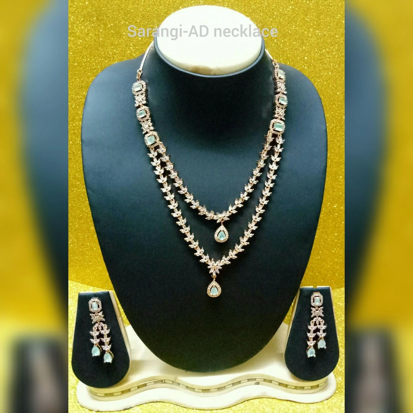 AD pistal green layered chain