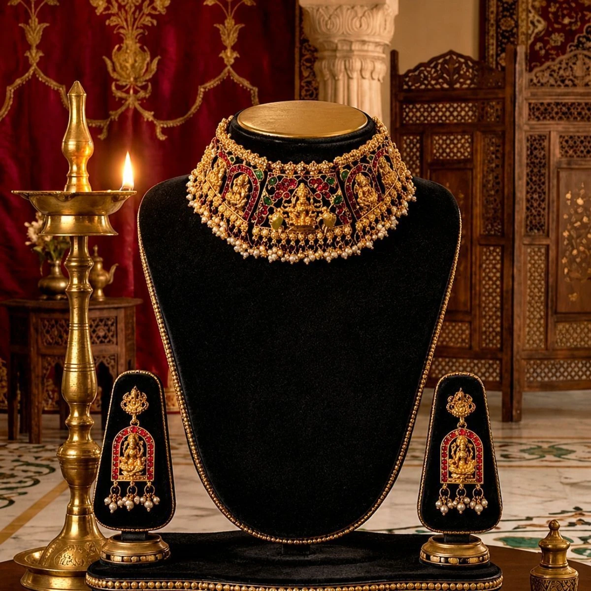 Gajamukha Lakshmi choker 1