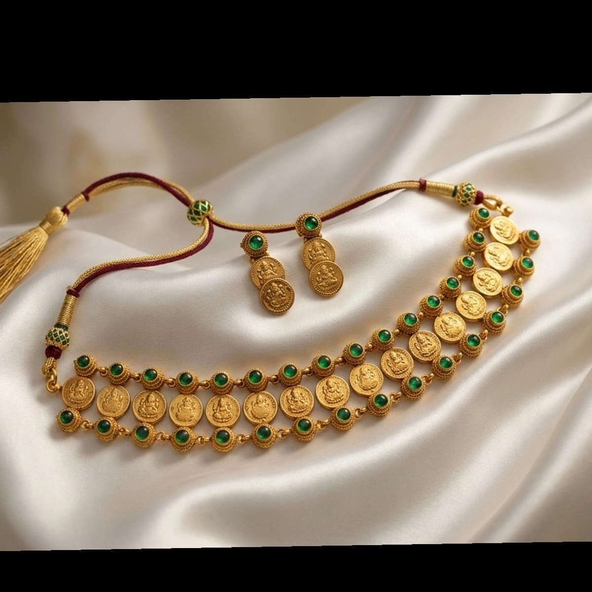 Green Kemp Coin Necklace