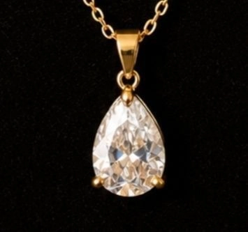 Anti Turnish White Stone pendant 2