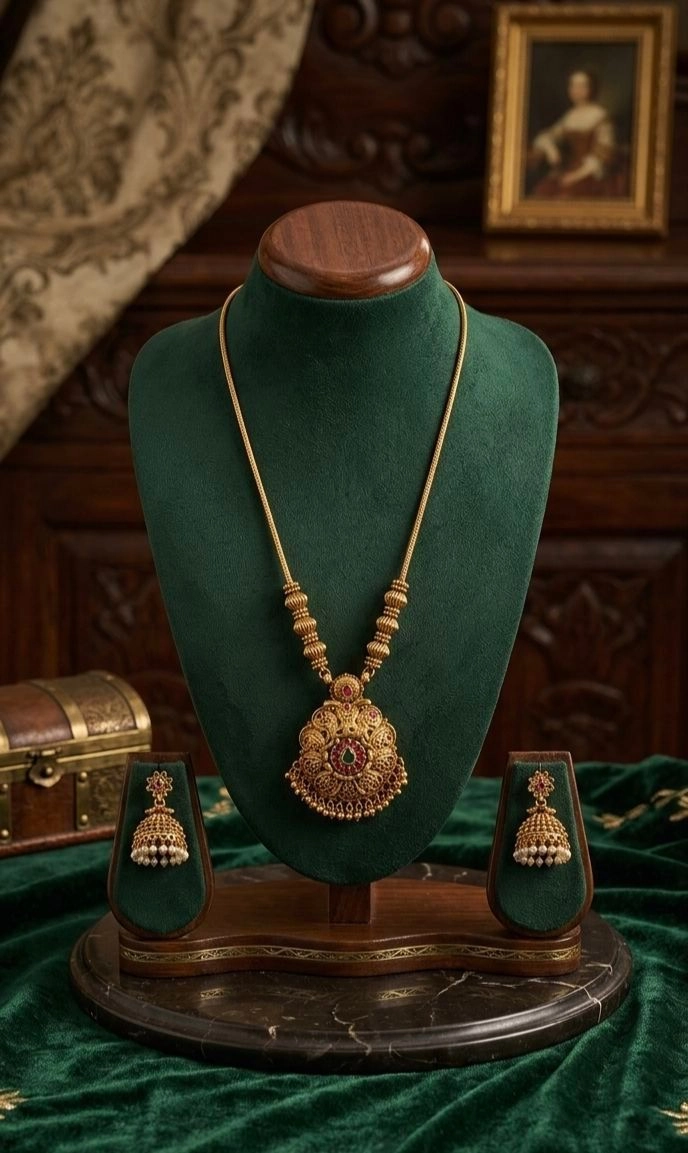 Non temple Antique Floral Short Chain