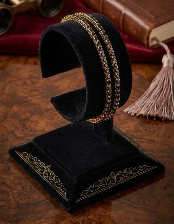 Midnight Onyx Eternity Bangles 1