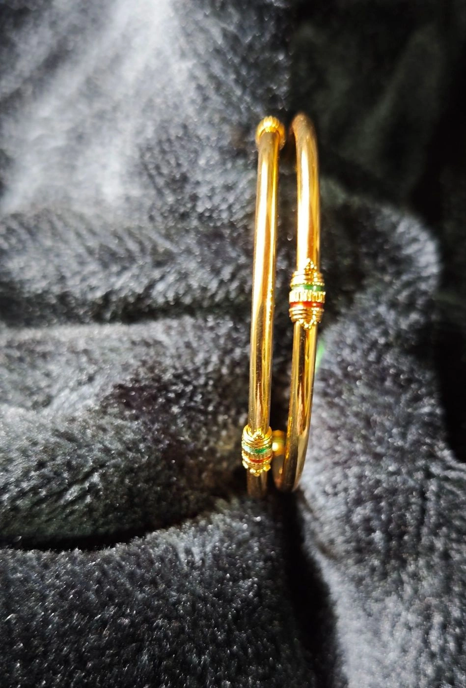 Heritage Enamel Gold Bangles 2